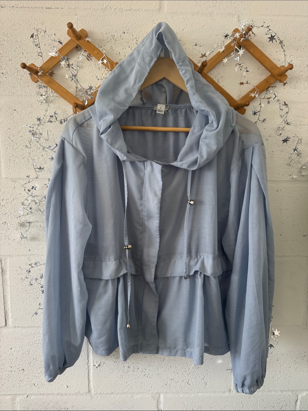 Zara sheer blue jacket